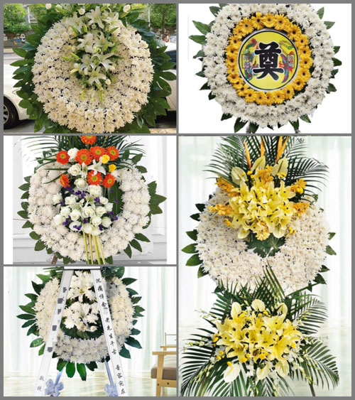 山东济宁泗水县柘沟镇柘沟三村花圈速递
